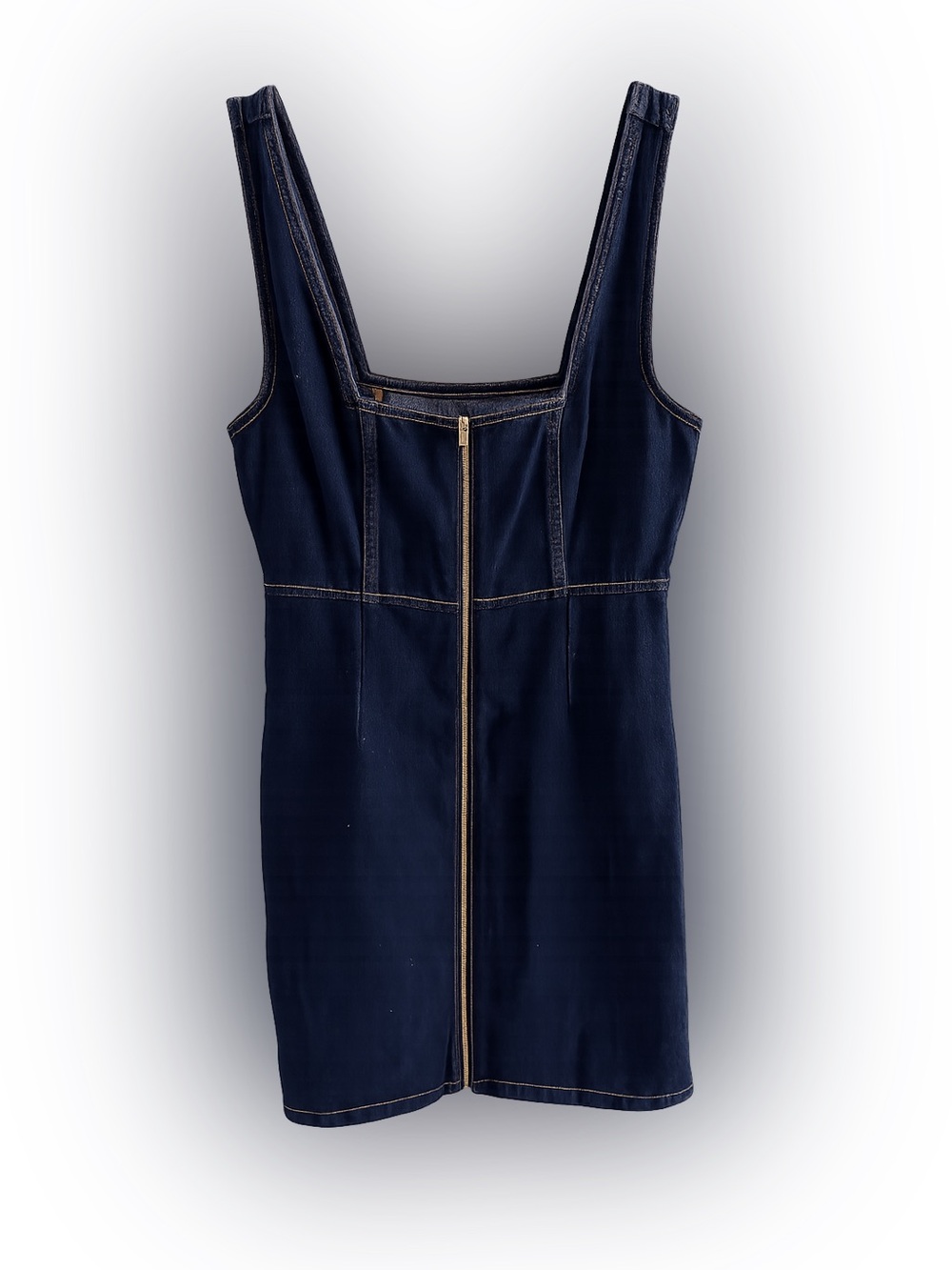 BDG Urban Outfitters Dark Wash Denim Zip-Front Mini Dress Size 2